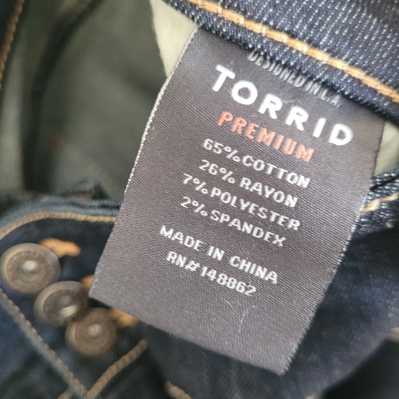 NWT Torrid Premium Stretch Jegging Dark Seas Wash Ankle Length Brand  Size 28 - Picture 10 of 11